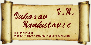 Vukosav Mankulović vizit kartica